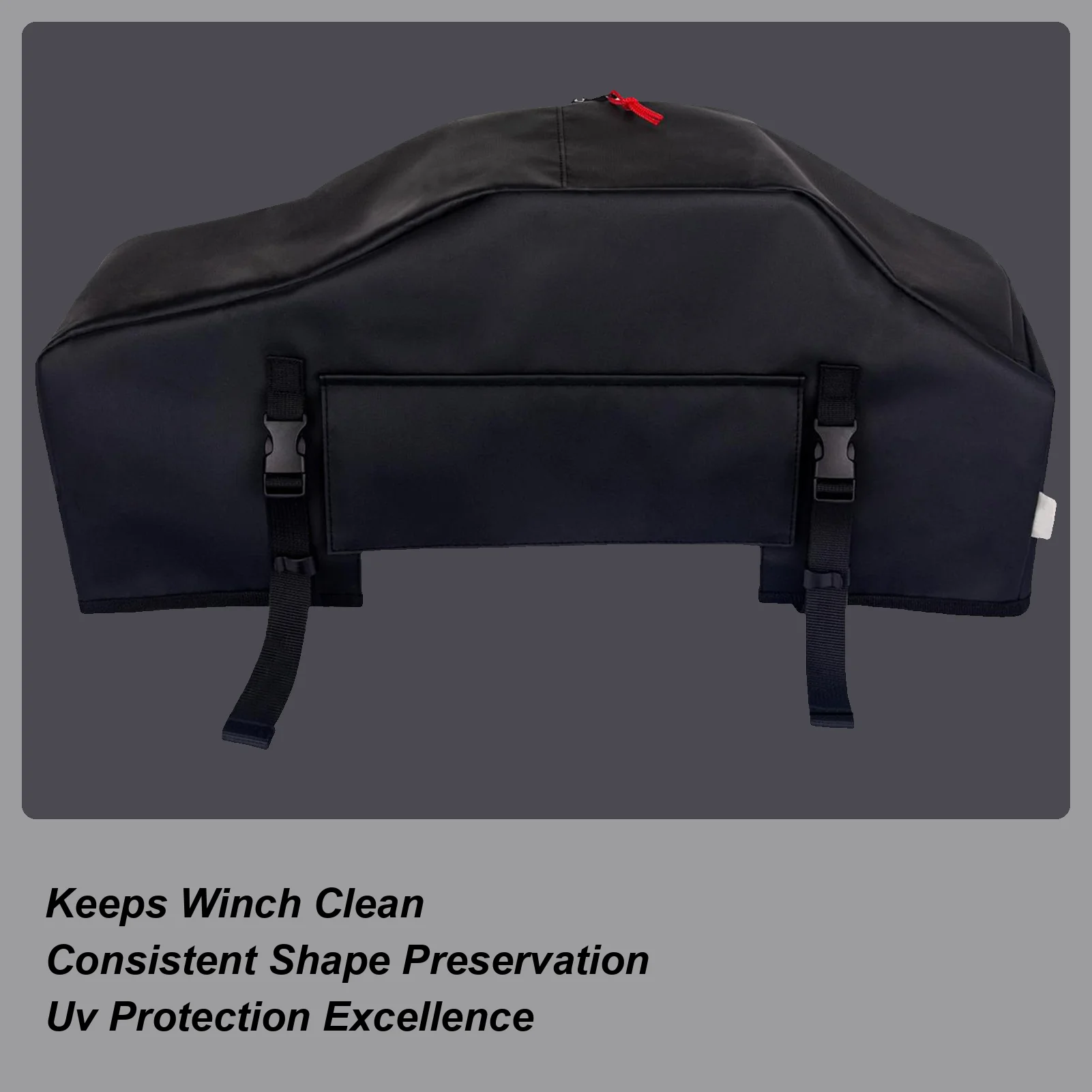 

Oxford Cloth Winch Cover Waterproof Winch Protective Cover Rainproof Uv Protection Guard Car Accessories 55.3x25.7cm