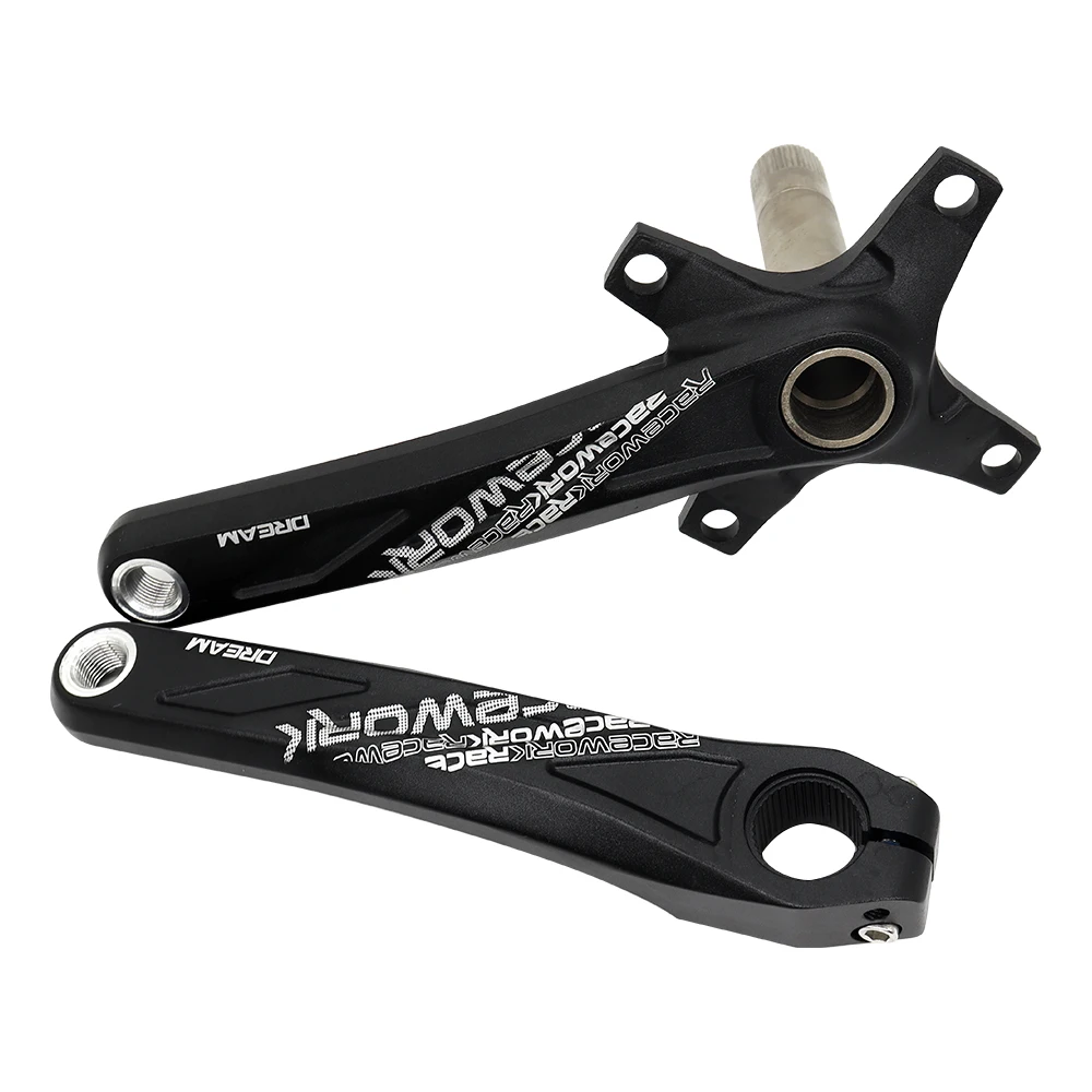 Racework MTB Bike Crankset 170MM 175MM Crank Length Aluminum Alloy 104BCD 32T/34T/36T/38T Chainring Bicycle Parts