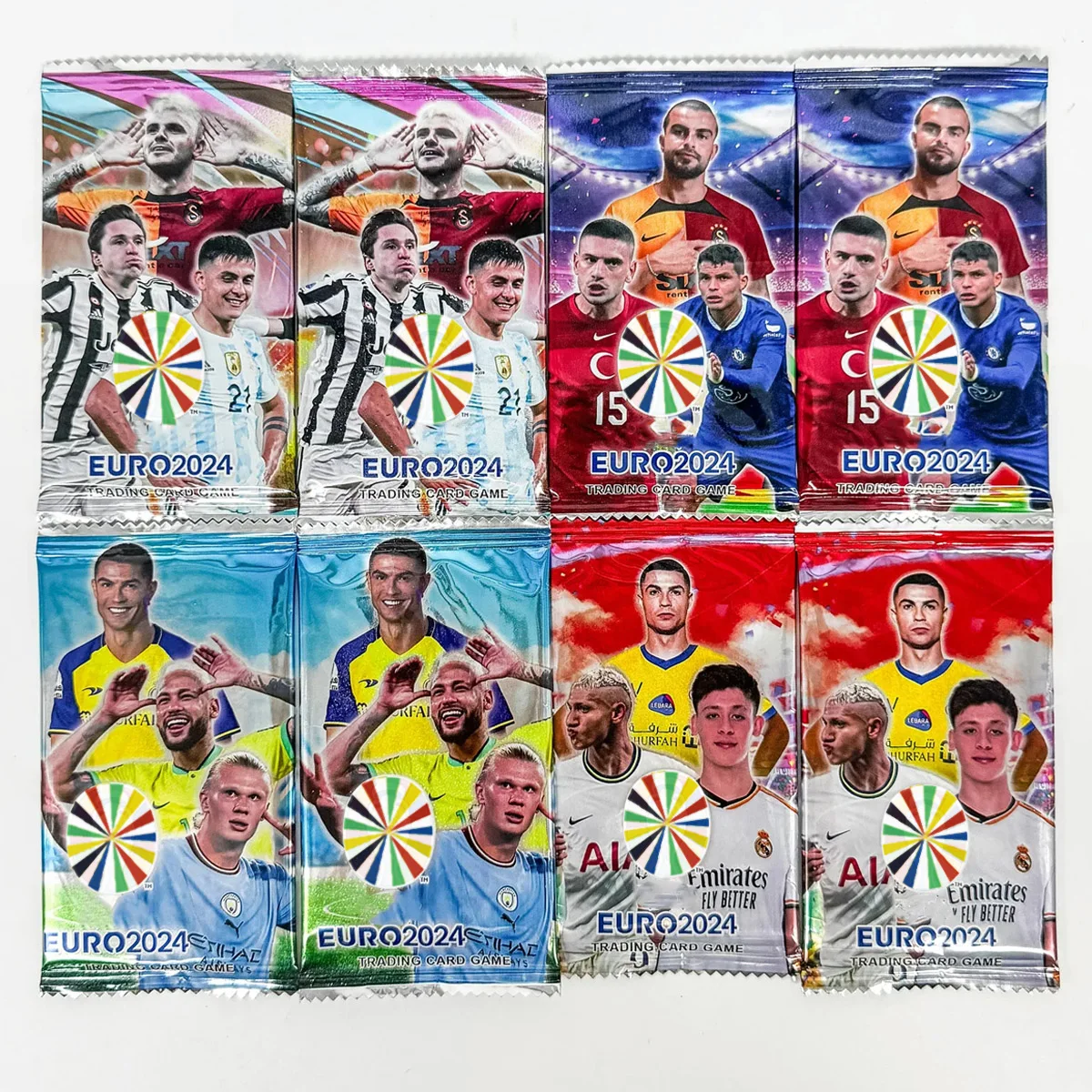 Football Star Soccer Cards Collect Board Game Fans FIFA 2024 Trading Card Collection Flash Shining Cards TCG Kids Birthday Gifts