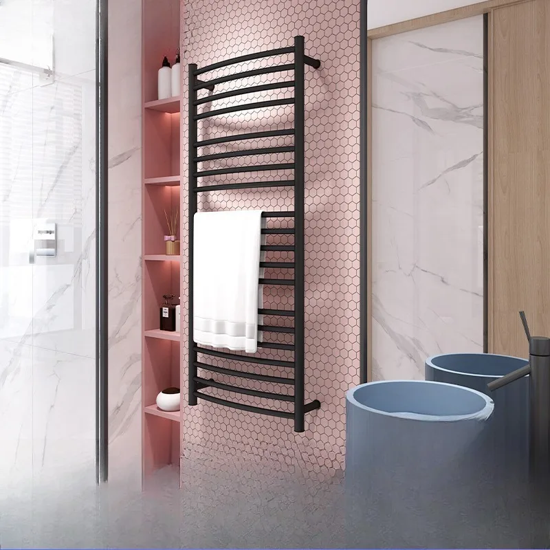 رف المناشف الكهربائية، المرحاض، الحمام، تجفيف المناشف الساخنة، رف ذكي من الفولاذ المقاوم للصدأ 304 #1