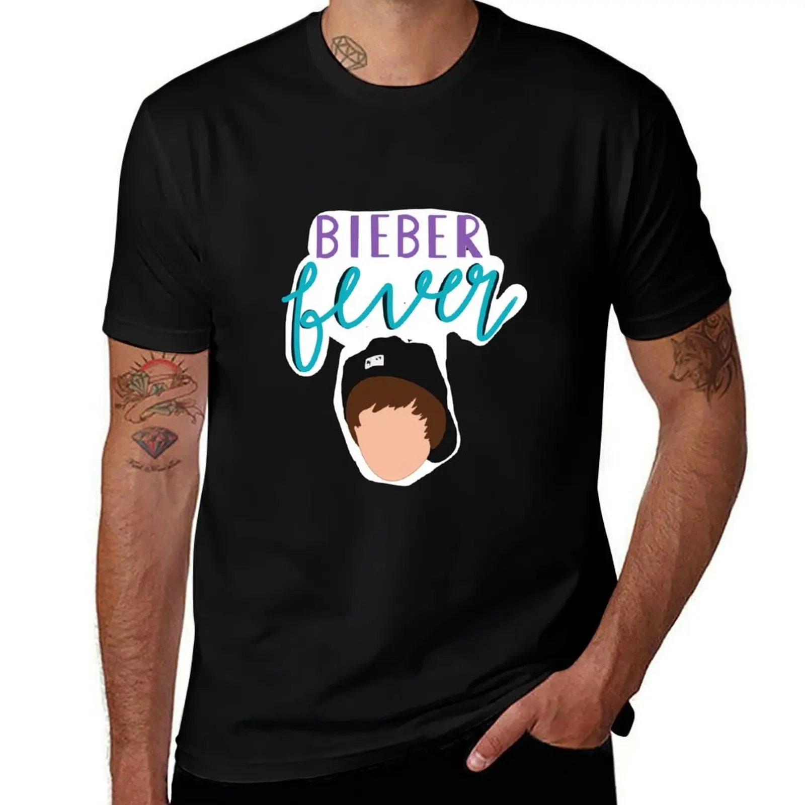 

Bieber Fever T-Shirt man t shirts cotton essential t shirt t shirt custom print T-Shirt
