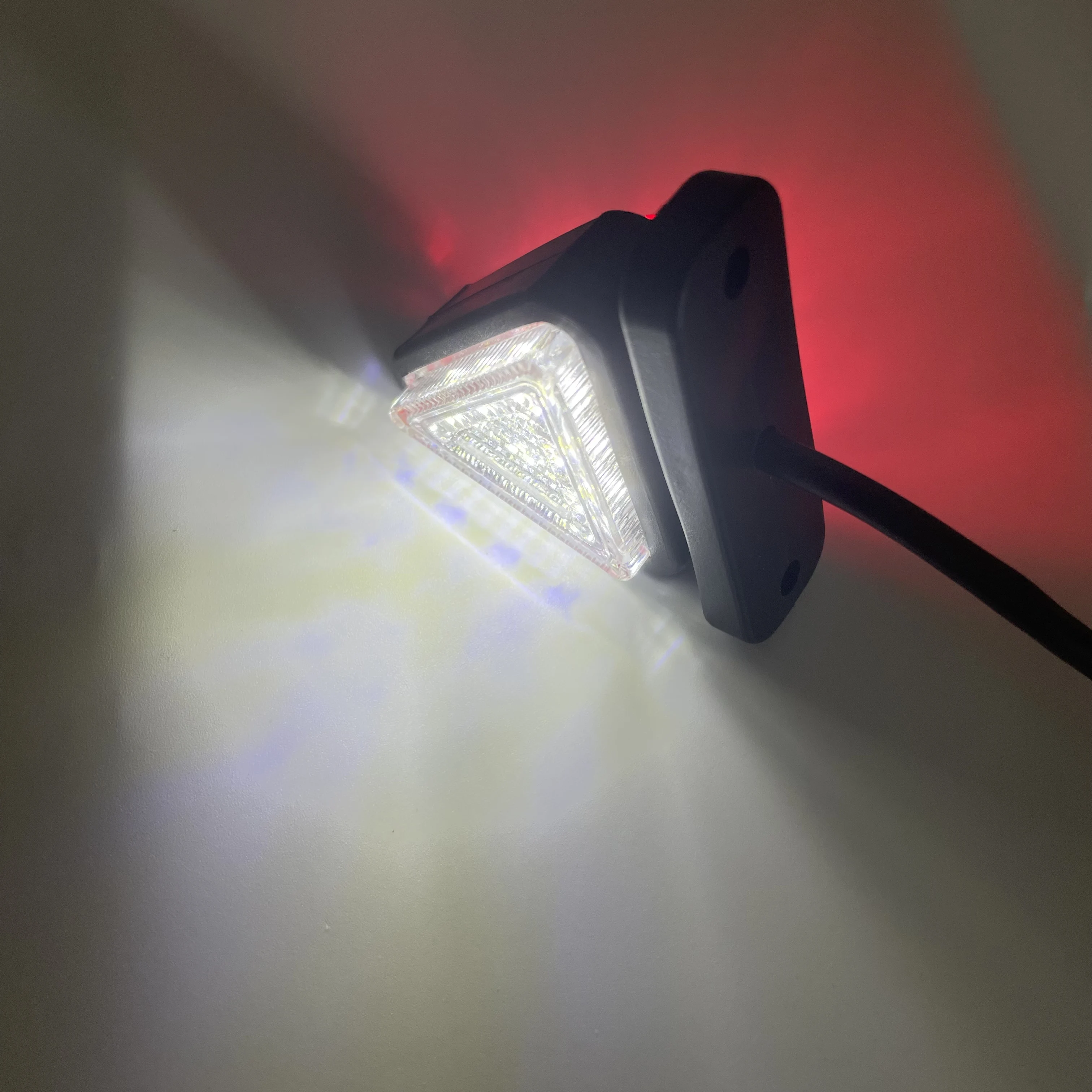 2 pièces feux de position de remorque 12LED indicateur de dégagement de contour pour voiture camion feu de position latéral blanc rouge feu arrière LED