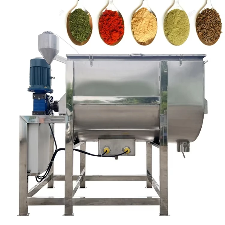 Stainless Steel Horizontal 500l  100kg 500kg 1 Ton Capacity Powder Ribbon Mixer Machine