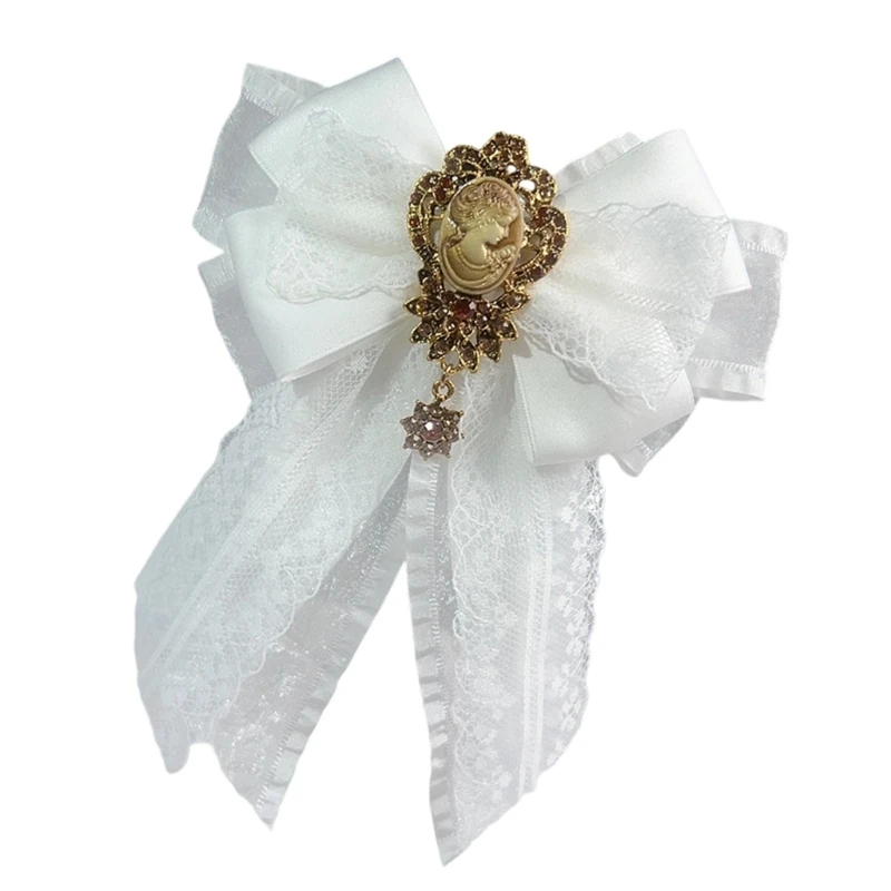  Elegant Shirt Collar Accessory BowTie Necktie For Lady and Girls Multiple Colors Delicate Ribbon Photo Props
