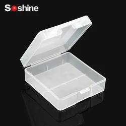 Soshine Semi-translucent Hard Plastic Holder Container AA/AAA Battery Storage Box For 1 2 4 8x AA AAA 18650 Case Cover Holder