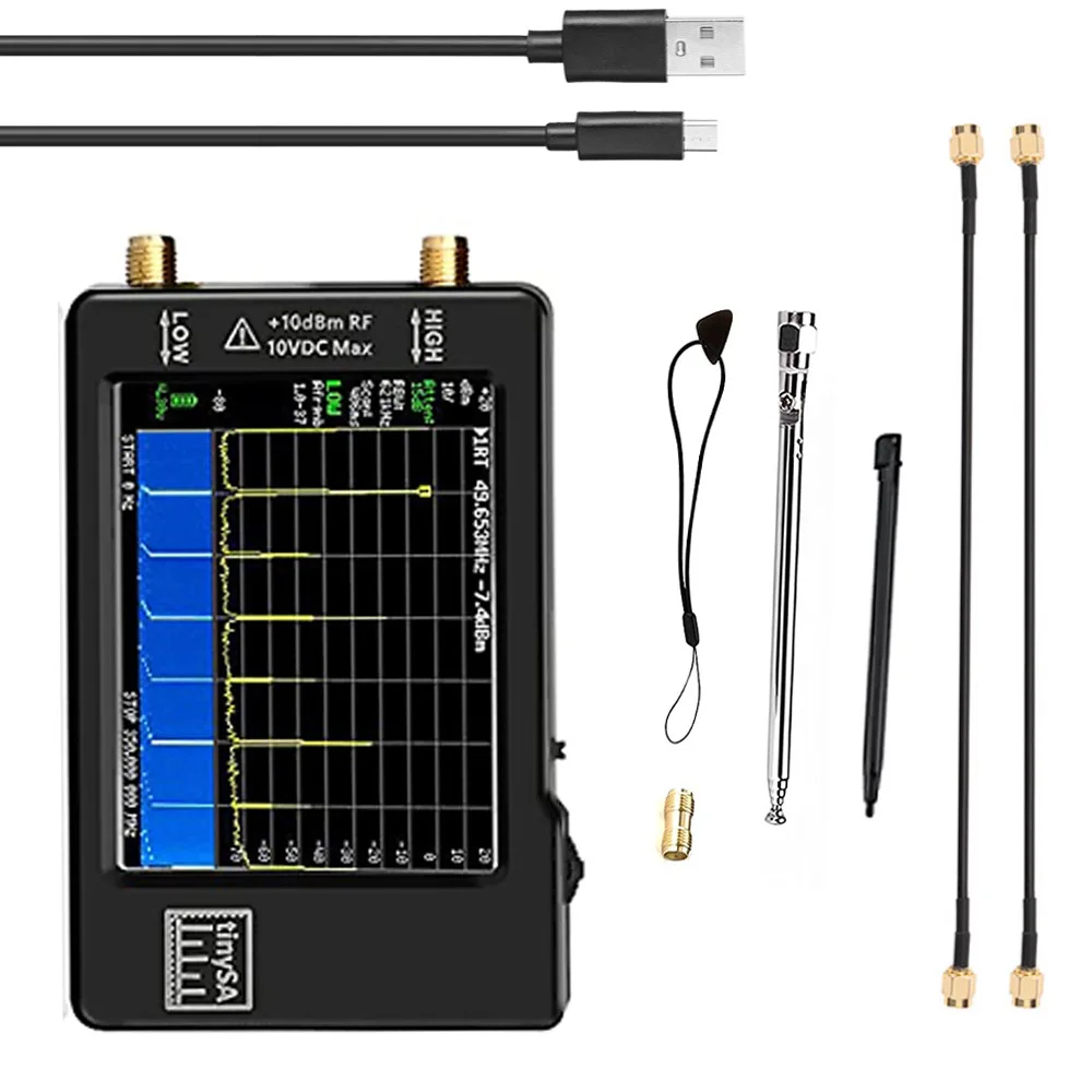 2.8 Inch Spectrum Analyzer TinySA. Frequency Range Low: 100-350MHz High 240-960MHz