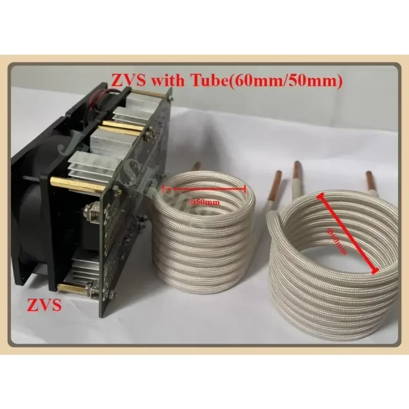 Imagem -02 - Zvs Baixa Tensão Indução Aquecimento Board Módulo de Alimentação Flyback Aquecedor Driver Tesla Bobina Aquecedores dc 24v48v 2000w 50a