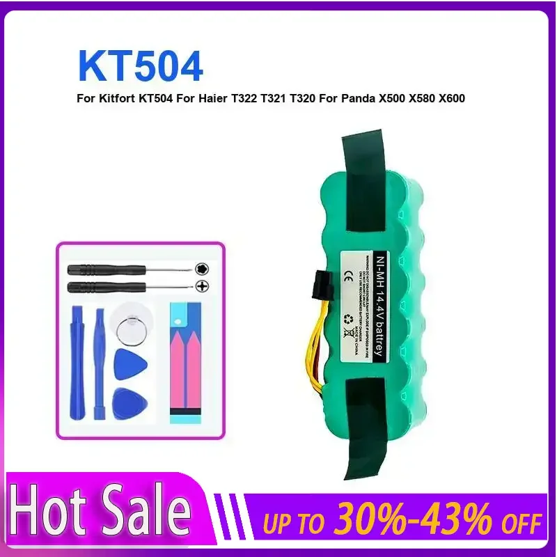

Аккумулятор для робота-пылесоса Kitfort KT504 для Haier T322 T321 T320 для Panda X500 X580 X600 для Ecovacs Mirror CR120