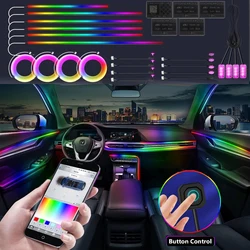 Symphony Car Ambient Light 213 Color Universal Car Interior led strip acrylic Backlight Guide Symphony Atmosphere lamp 18in1