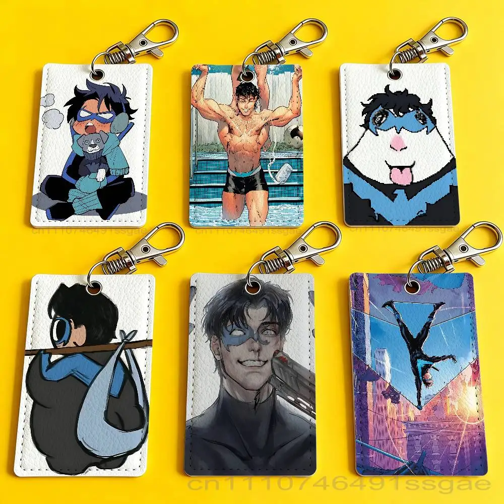 

Cute D-Dick Grayson Card Holder Keychain Badge Holder Card Pass Hang Rope Lariat Lanyard for Key Rings Accessories Gift