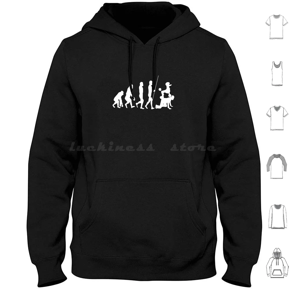 Funny Poodle Dog Owner Slave Evolution Hoodie Cotton Long Sleeve Poodle Dog Slave Evolution