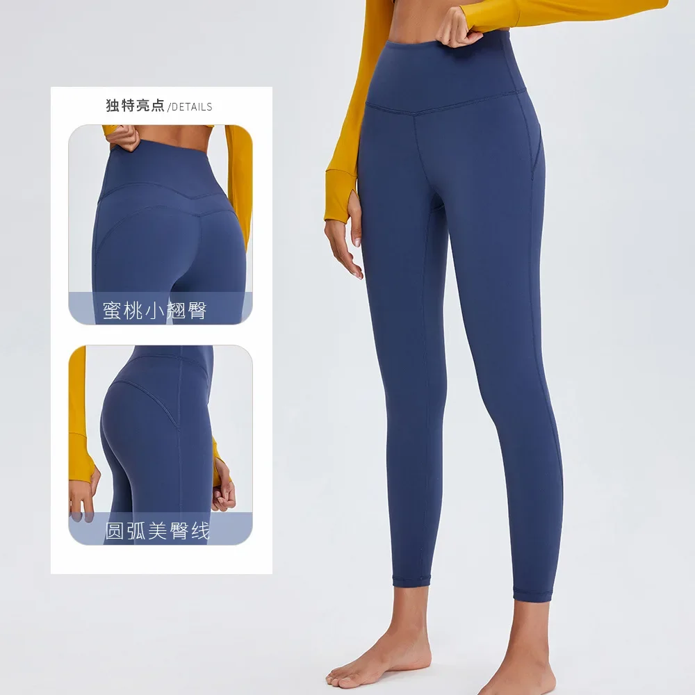 nuovi pantaloni primaverili ed estivi pantaloni fitness a vita alta da donna