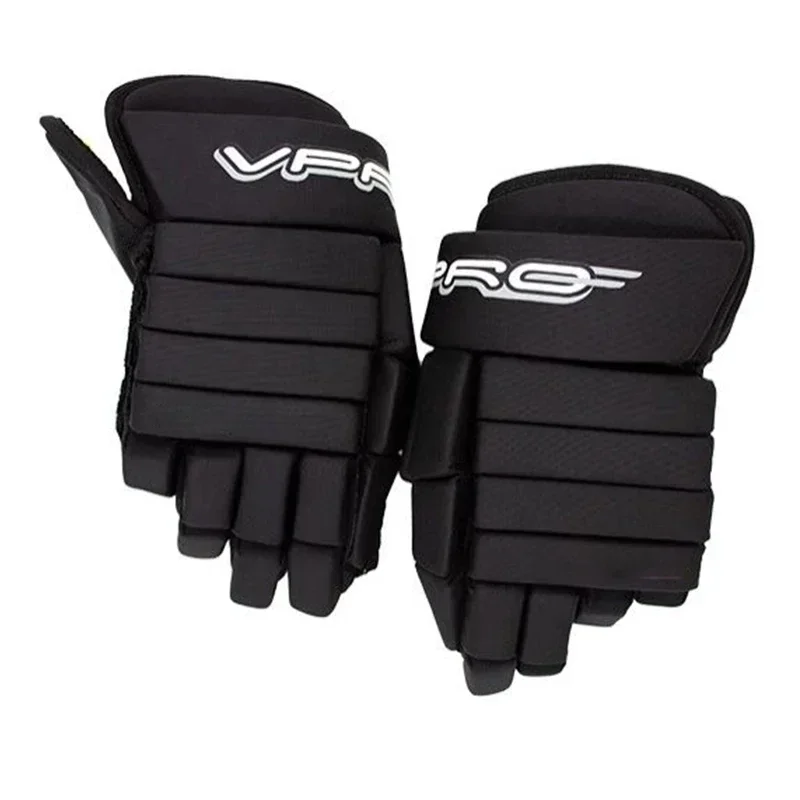 

A Gants de hockey sur glace pour jeunes et adultes, ajustement parfait, crosse, équipement protection de hockey