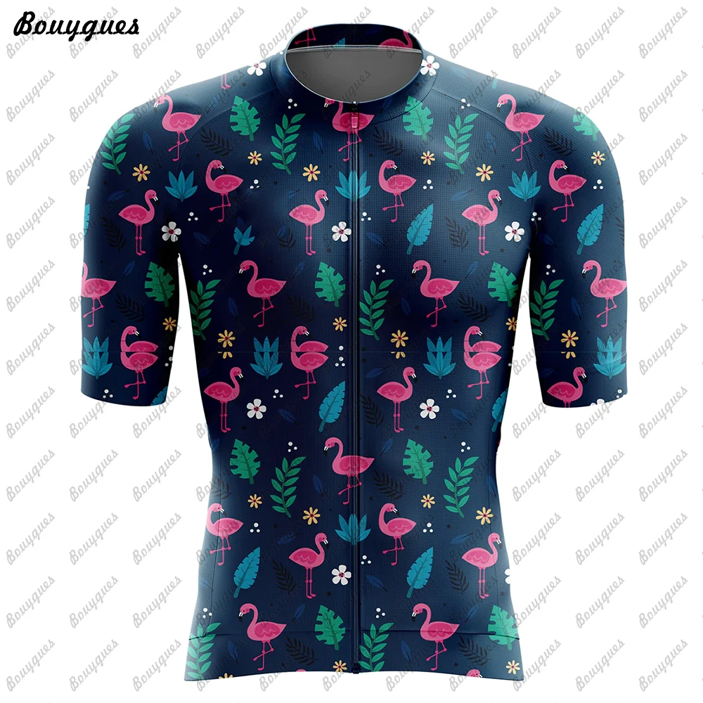 NEW Flamingo Team Cycling Jersey MTB Maillot Bike Shirt Downhill Jersey High Quality Pro Team Tricota Mountain Bicycle Clothing