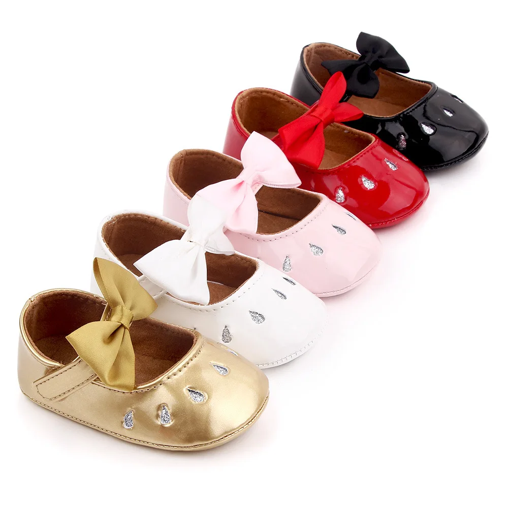 

Spring and Autumn Baby Bow Princess Shoes Rubber soled Baby Shoes Female Baby Sneakers