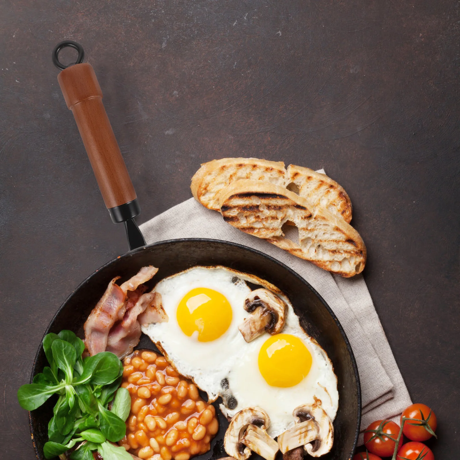 

Beech Wood Pot Handle Replacement Universal Anti-Scald Pan Handle for Frying Pans and Woks Cookware Part Kitchen Utensil