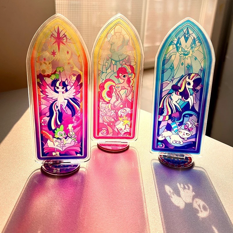 حامل نافذة My Little Ponys Pinkie Pie Rainbow Dash Fluttershy Twilight Sparkle مع أيدي للهدايا #3