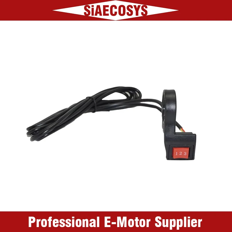 

SIAECOSYS Three Speed Switch Electric Bicycle Accessories 3 Gears Button E-bike Motor Scooter Handlebar Mounted Universal Button