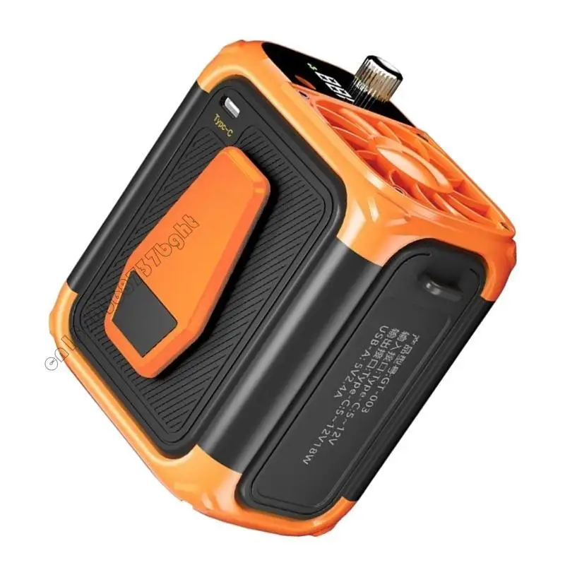 محمولة مقطع مقطع مروحة صغيرة معلقة مروحة مروحة يمكن ارتداؤها حزام الخصر مقطع القابلة لإعادة الشحن #5