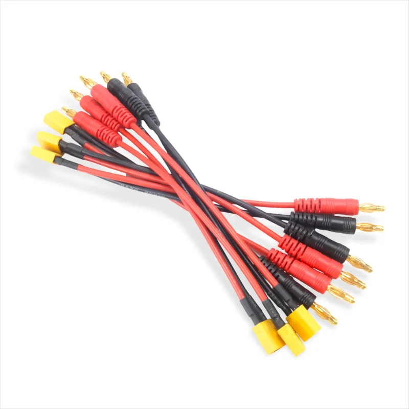 نوع دائم 2 قطعة XT30/XT60/XT90/EC5 إلى 4 مللي متر الموز التوصيل كابل شحن 14AWG سلك السيليكون 15 سنتيمتر ل شاحن ميزان بطارية ليبو