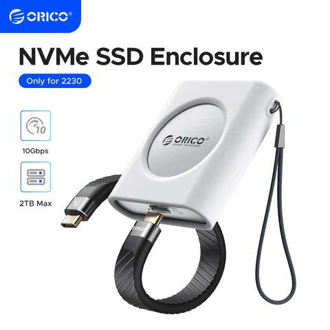 ORICO M.2 2230 NVMe SSD Enclosure USB C 3.2 Gen 2 Type-C 10Gbps to NVMe…