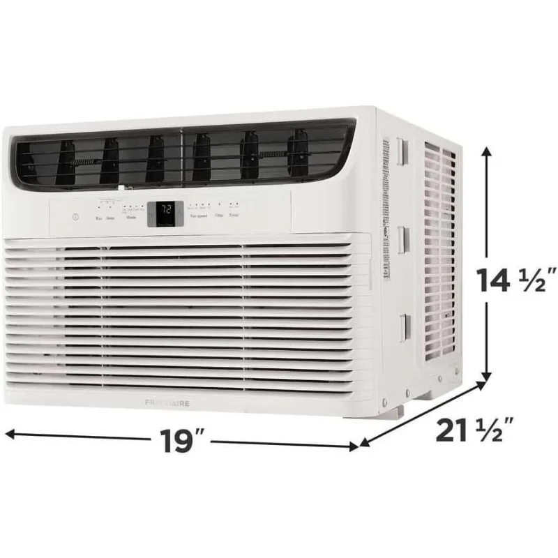 Window Air Conditioner, Filter Light Reminder, Dust Filter,10,000 BTU Electronic Controls, White,21.4