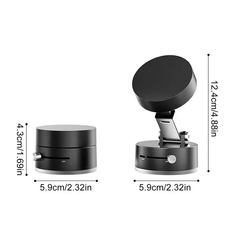 ที่วางโทรศัพท์สูญญากาศ 360 ปรับพับได้ถ้วยดูดแม่เหล็กที่วางโทรศัพท์อุปกรณ์ยานยนต์สําหรับแดชบอร์ดโต๊ะทํางาน