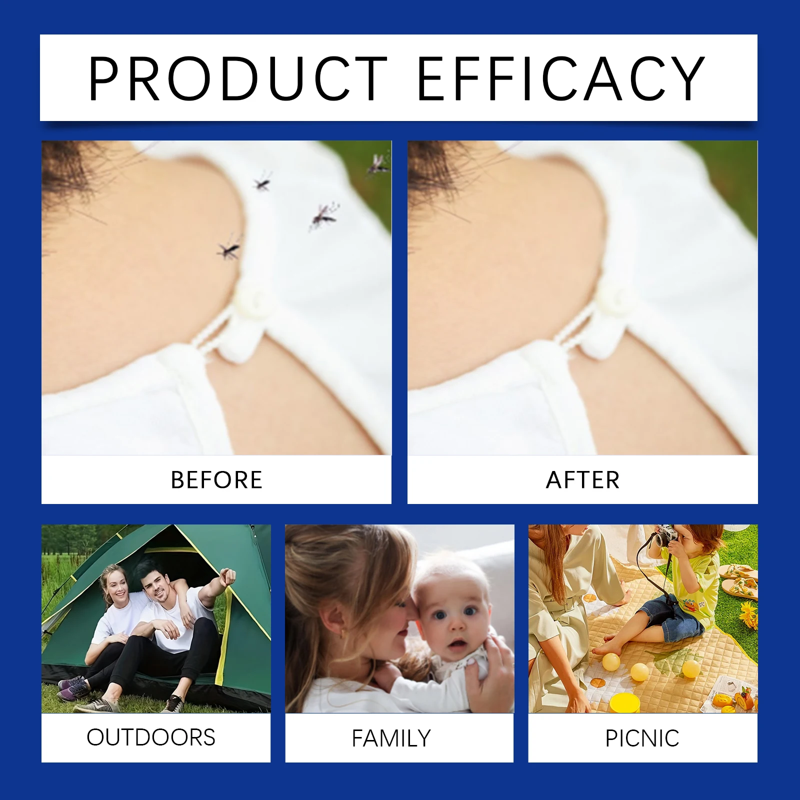 La formule à base de plantes en spray répulsif anti-moustiques portable fournit un soulagement de refroidissement des piqûres de moustiques, adaptée à un usage extérieur et domestique