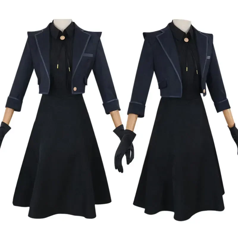 Movie Draco Malfoy Cosplay Costumes Black School Uniform Outfit for Boys and Girls Role Play Halloween Carnival Suit