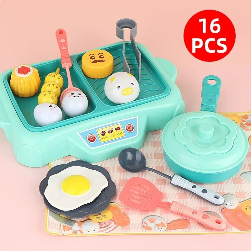 Children Play House Fun Simulation Kitchen Food Parent-child Interaction Boys And Girls Gift Toys Birthday Christmas Day