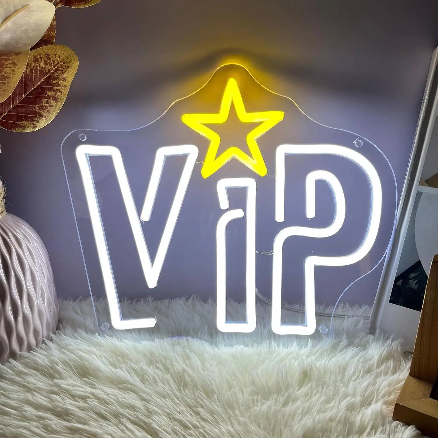 VIP Neon Signs USB Dimmab LED Lights for Lounge Bar Hotel Cafe Bar Billiard Room Gaming Room Decoration Business Bar Signs Gifts