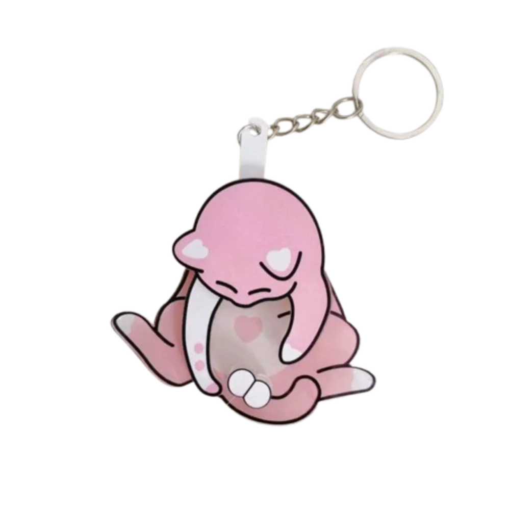 Cute Pull Play Pull Play Egg Cat Keychain Rotatable Exquisite Trick Cat Bag Pendant Acrylic Bag Charm Jewelry Keychain Women Men