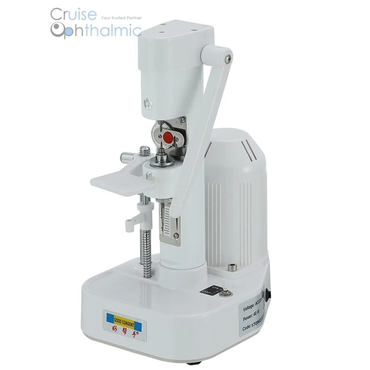 Combined Lens Drilling Machine CP-2 Aluminium Post with Handle LED Lamp Rimless Eyeglasses Process