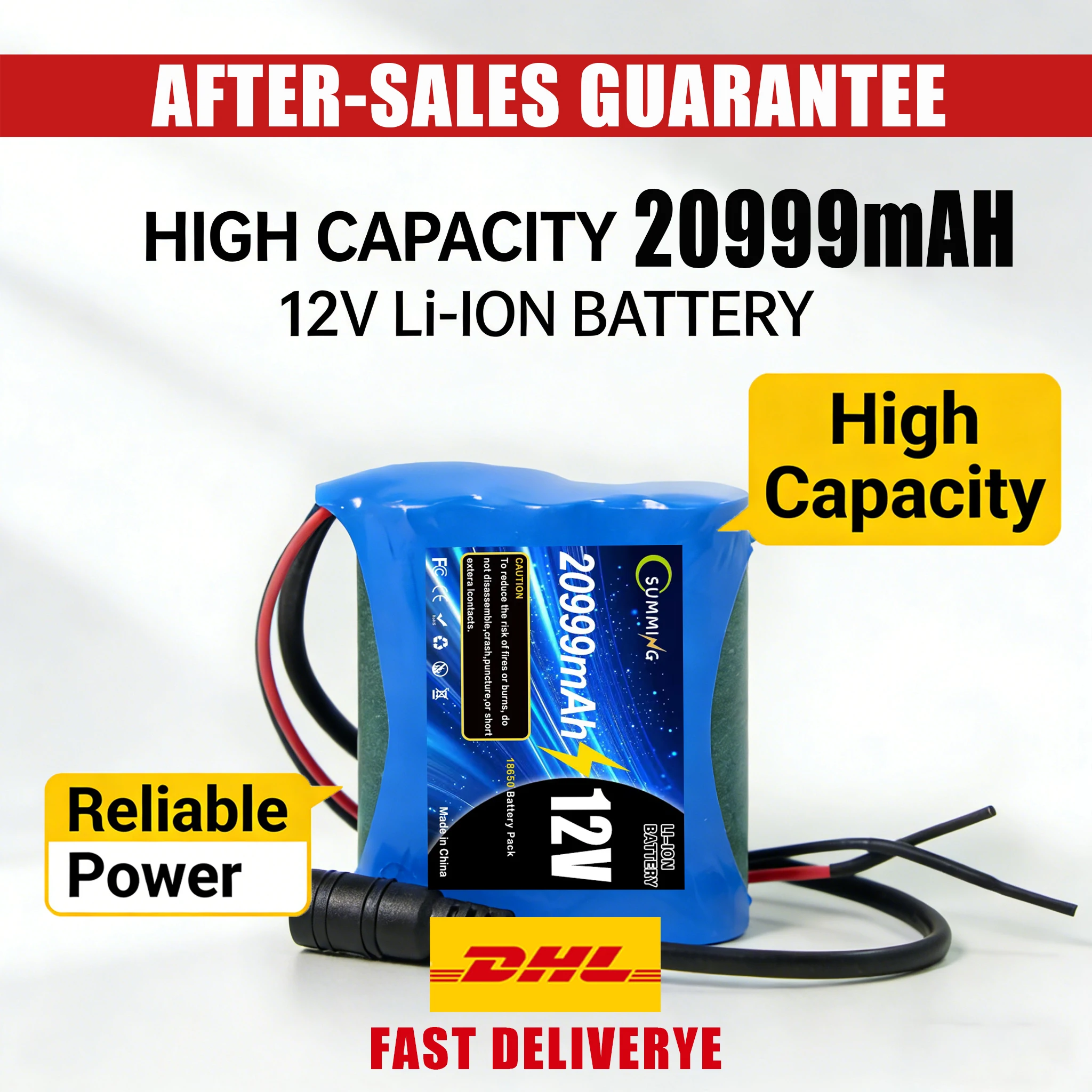 

12В 20.9Ач 18650 литиевая батарея Аккумуляторный блок 3S1P, 100% новый, с защитой BMS Перезаряжаемая плата для наружного источника питания