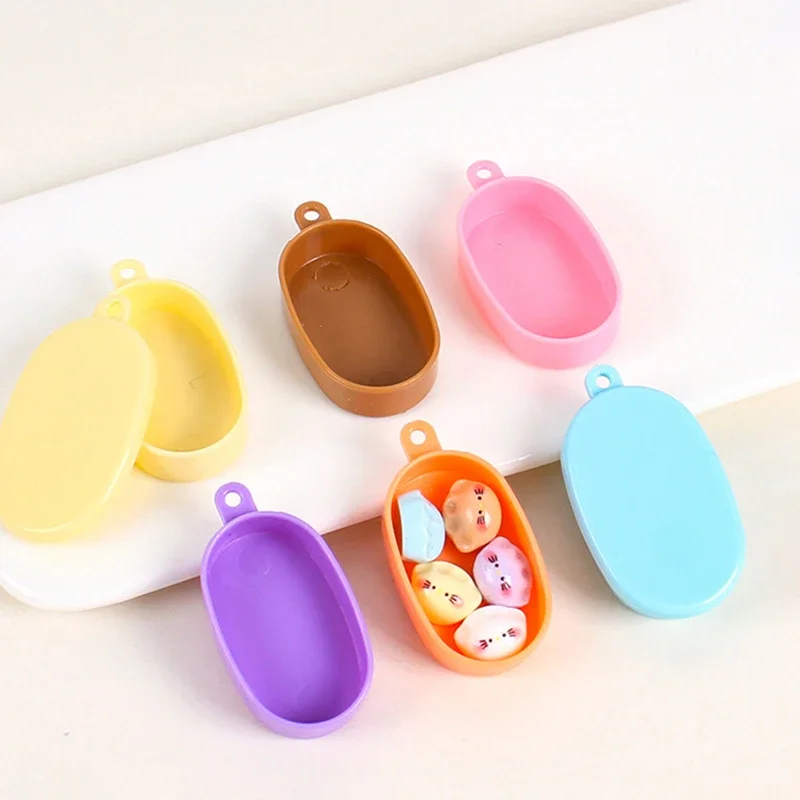 3pcs Dollhouse Miniature Food Play Live Scene Decoration Mini Simulation Lunch Box Hand Made Box Doll Accessories Toys
