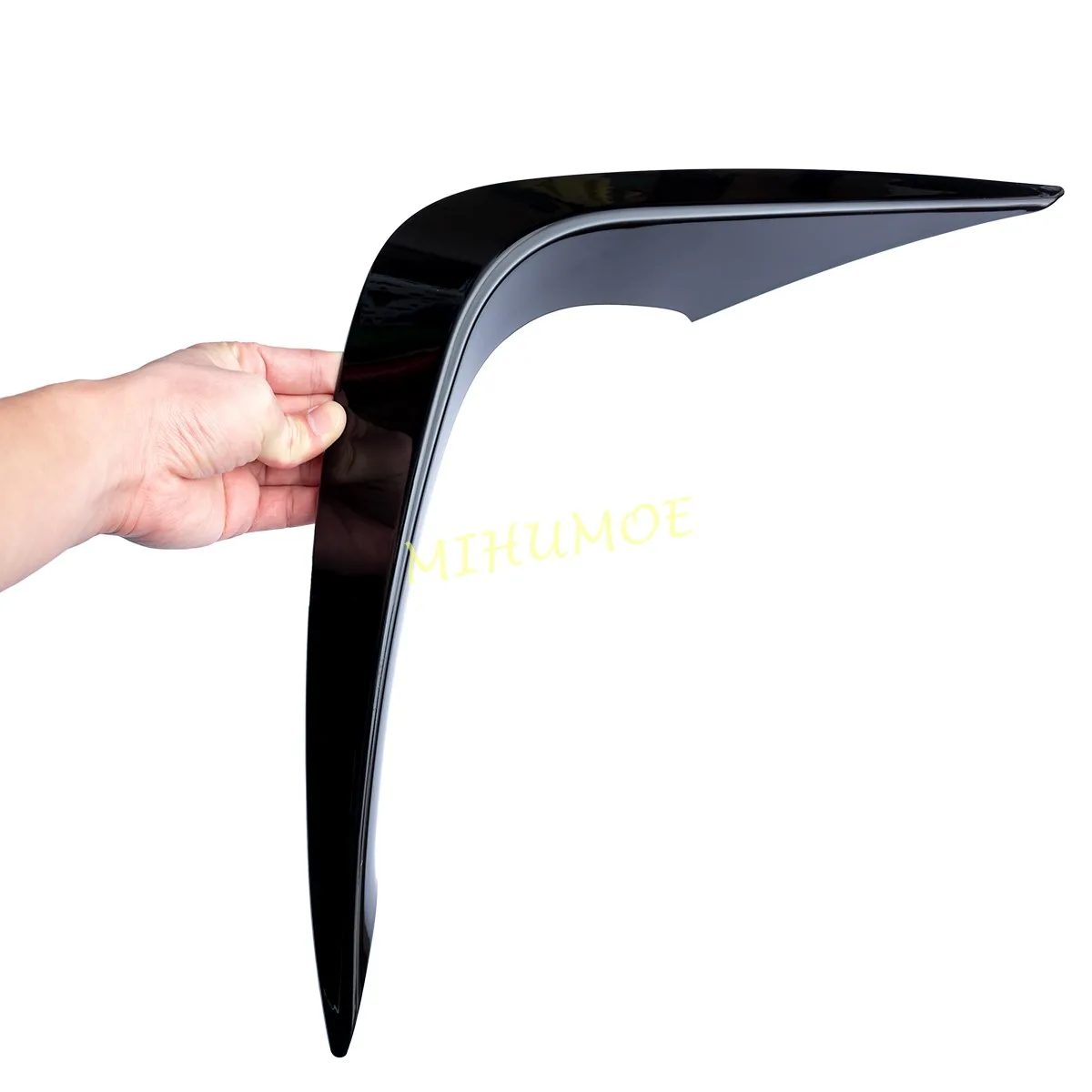 لتويوتا هايلاندر كلوغر 2021 2022 2023 2024 2025 لامع أسود المصد الأمامي الضباب الخفيف الزخارف الحافة #3