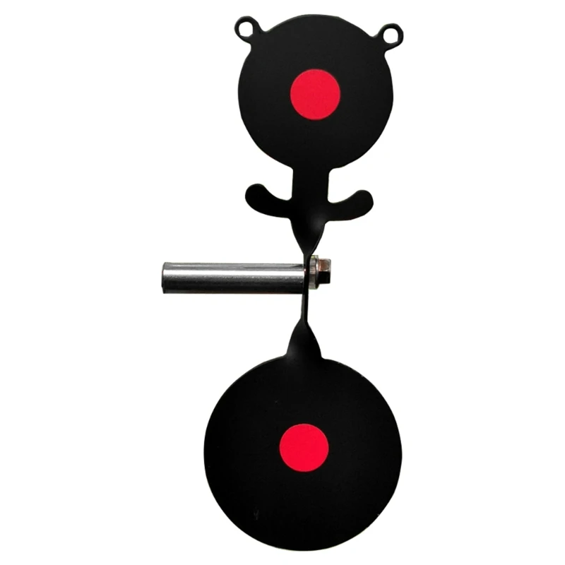 Y1UB Double Headed Small Spinner Targets Screwed-Type Steel Plinking Targets Spinner Auto Resets Steel Targets Easily Install