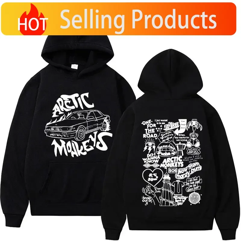 Sudaderas con capucha de hip-hop y rock para hombre y mujer, estilo casual, retro, cálidas y cómodas, Jerez retro music 2024