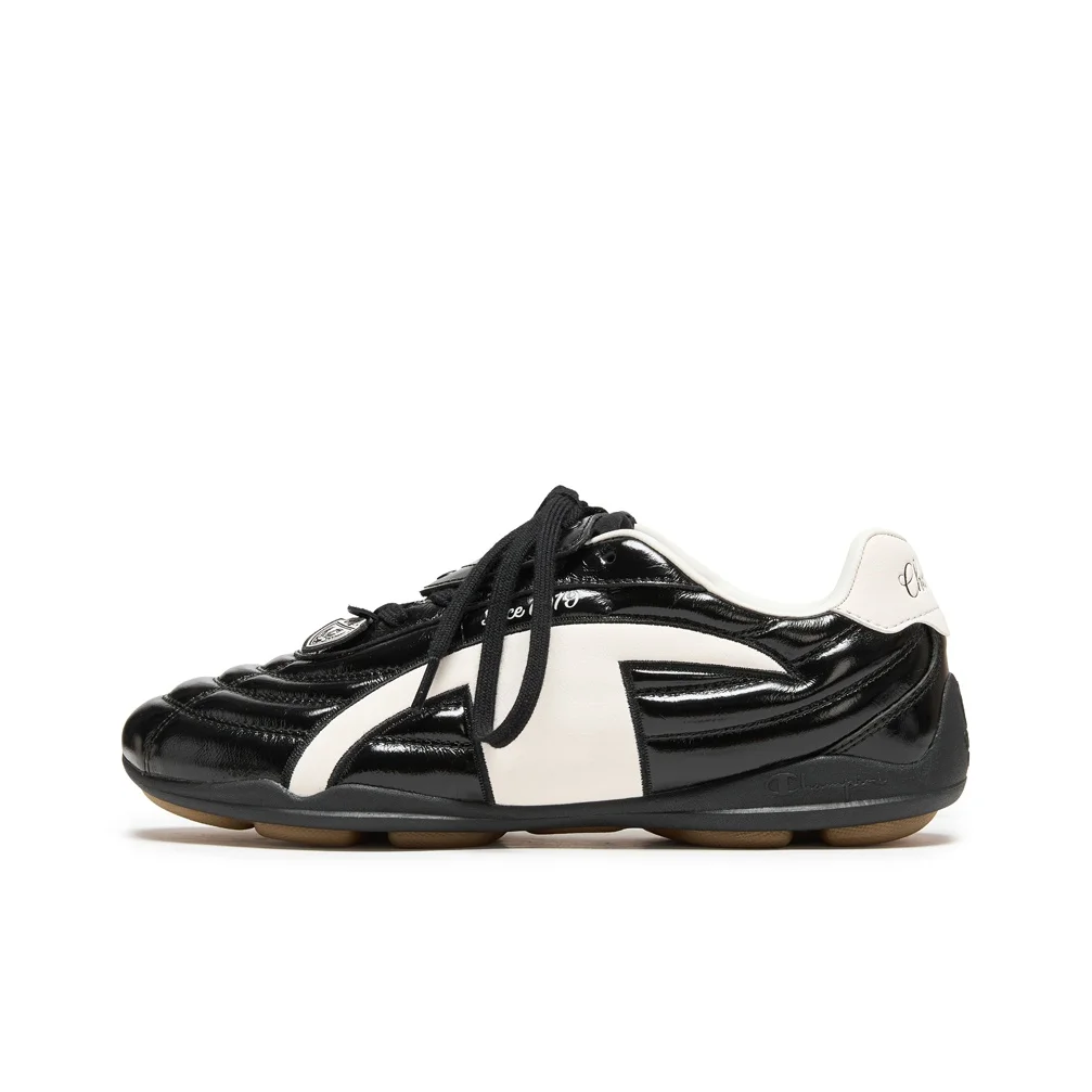 Champion Running Shoes Men's Low Top Black/Milk White U6CFCRM09U1