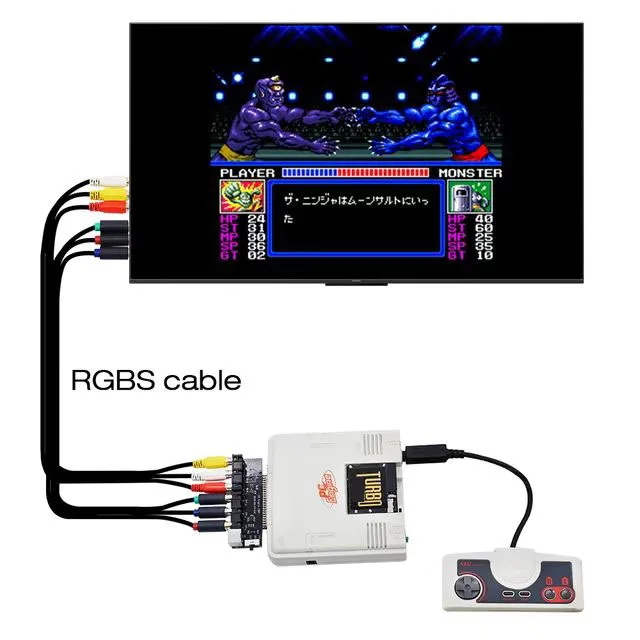 RGBS Card Video Booster RGBS Signal Output Audio Output for NEC PCE PC Engine Console For Grafx TV AC RGBS conveter