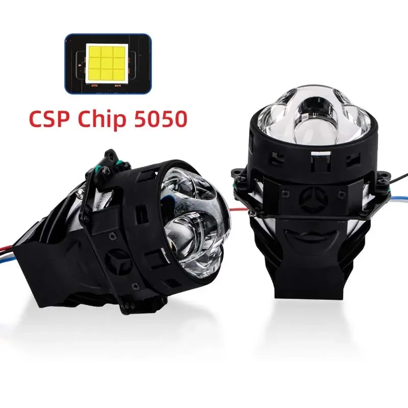 Universal Bi-LED 3Inch Headlight Lens White Light 5800K Car   100W Three  Projector