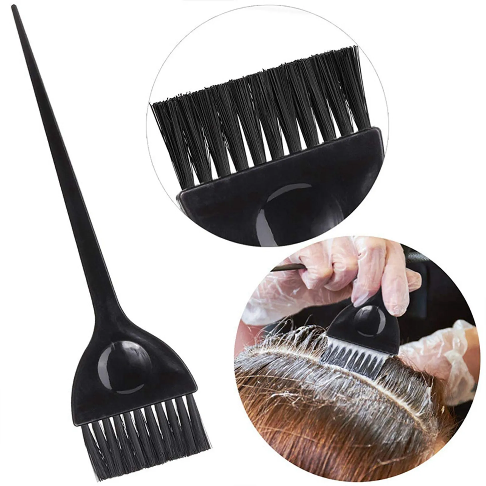 

N02R-10 Pcs Professional Hair Dyeing Tool, Suitable For Salon And Home Hair Dyeing Brush Comb, Coloring Bowl, Dye Mixer Black