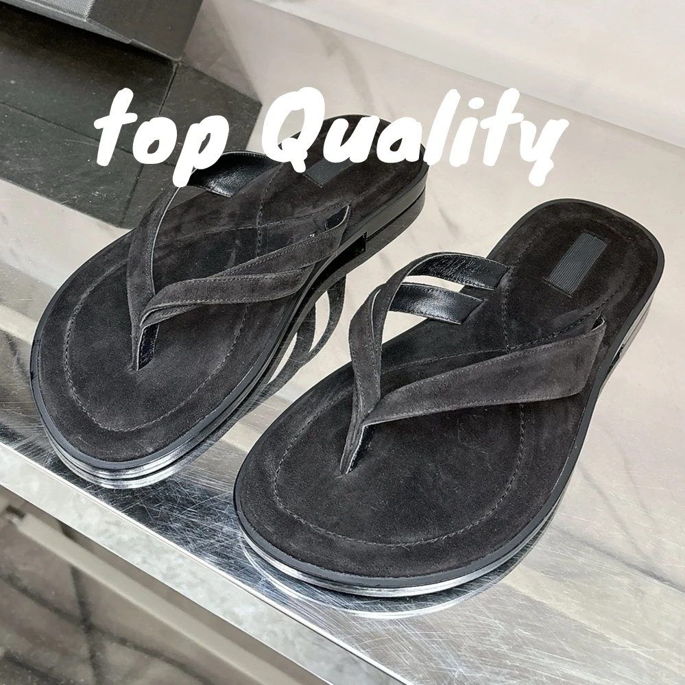 

2025 New Women's slippers Leisure slippers Beach slippers Solid color Fur material Rubber sole Soft Comfortable