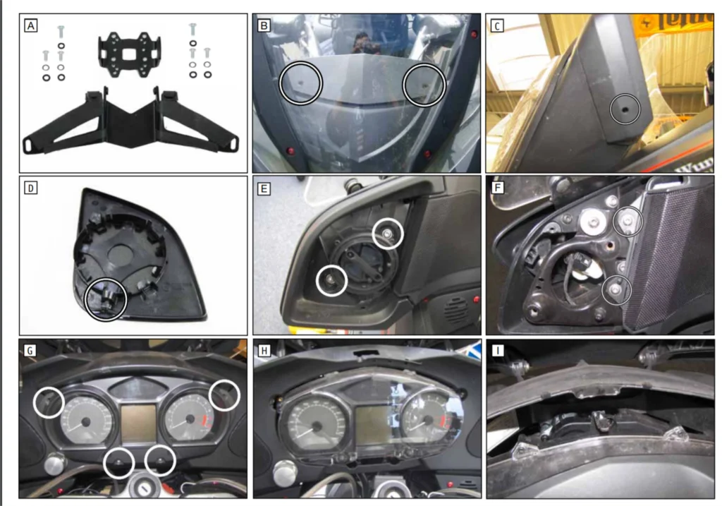 R 1200RT R 1200 RT 2005 2006 2007 2008 2009 CNC Motorcycle stainless steel Navigation Bracket Holder Accessories For BMW R1200RT