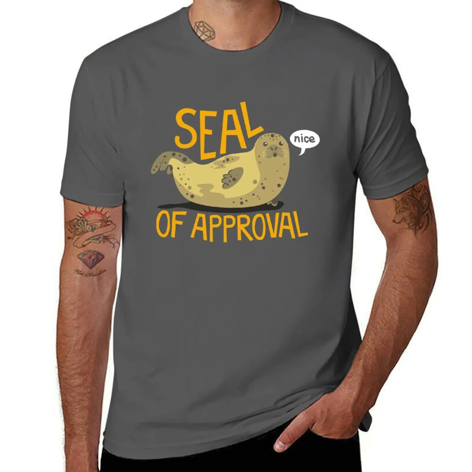 

Seal of Approval T-Shirt oversized graphic tee graphic t shirt vintage mens t shirts casual stylish