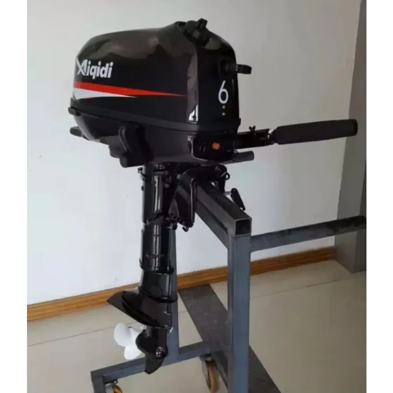 4-STROKE 6HP F6 AIQIDI OUTBOARD MOTOR WATER COOLED MANUAL IGNITION MARINE ENGINES