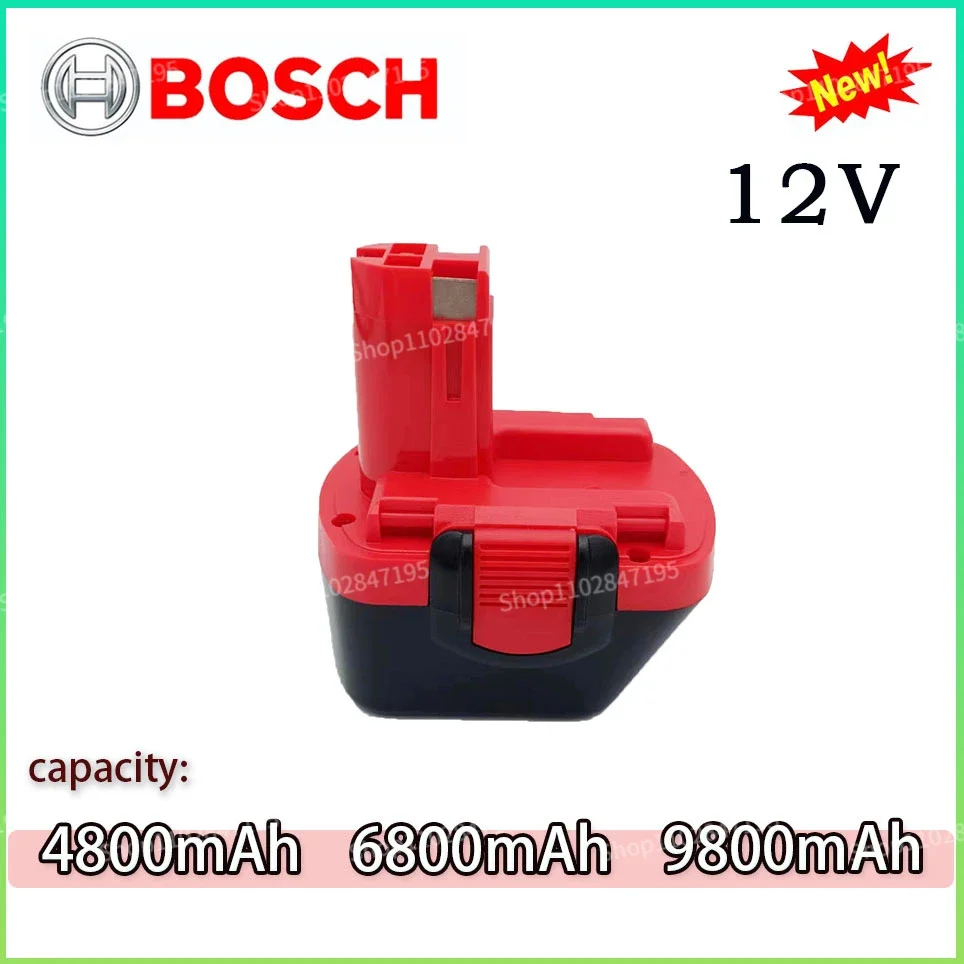 Bosch 12V Rechargeable Ni-MH Power Tool Battery 4.8AH 6.8AH 9.8AH BAT043 D70745 PSR12 GSB12 GSR12 BAT038 BAT045 BAT040