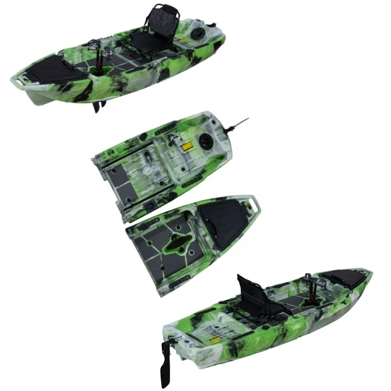 ！@LSF 2024 10FT Detachable Fin Pedal Kayak New Modular Watercraft Equipment Single Paddler Fishing Kayak Canoe