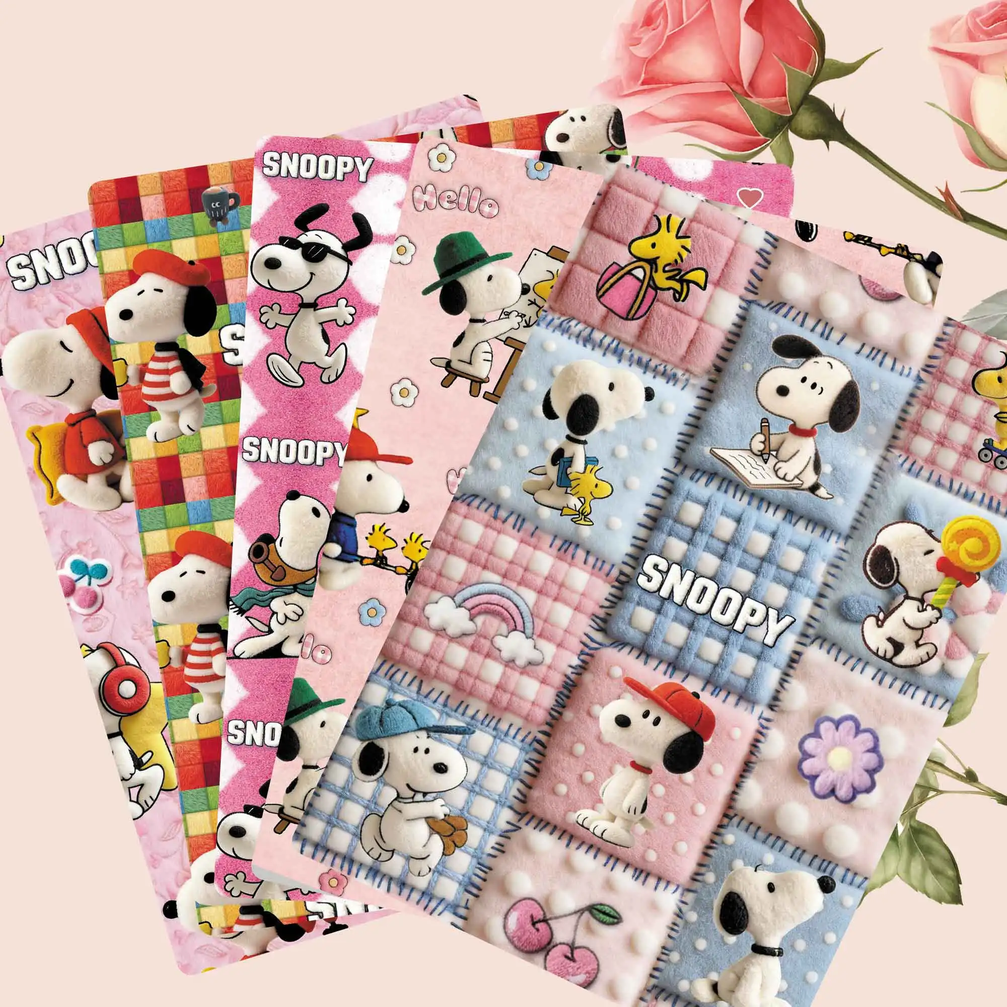 TAKARA TOMY Snoopy fabric140CM Cartoon Polyester cotton fabric Patchwork Tissue Kid Home Textile Sewing Doll Dress Curtain14960