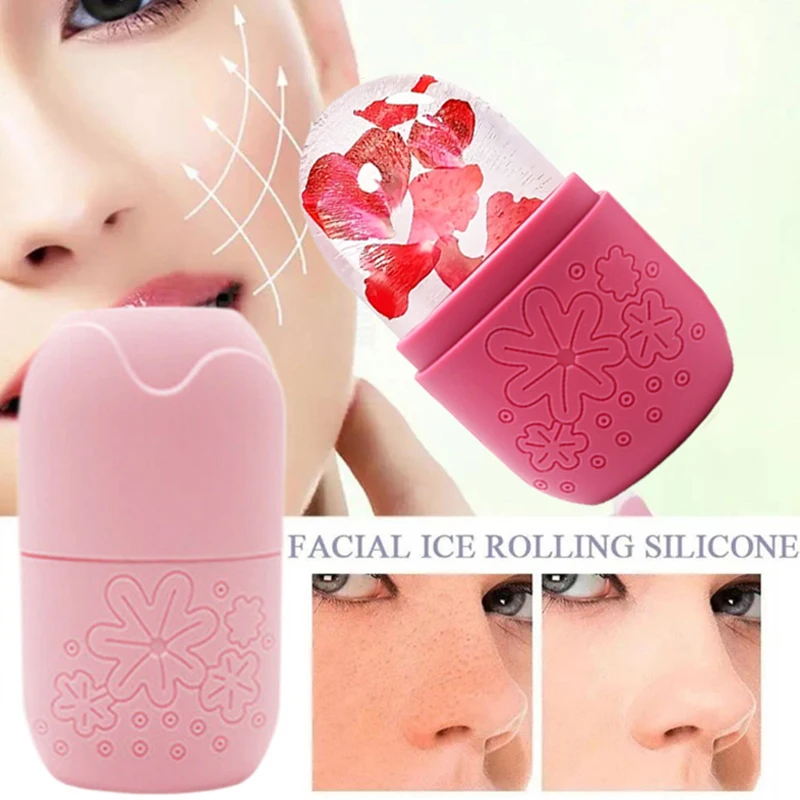 1Pcs Ice Face Roller Facial Lifting Contouring Tools Silicone Trays Ice Globe Balls Eye Face Massager Beauty Skin Care Tools